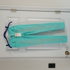 Teal Blue Skinny Pant